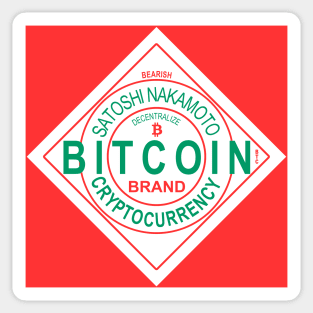 Bitcoin Bearish Label Sticker